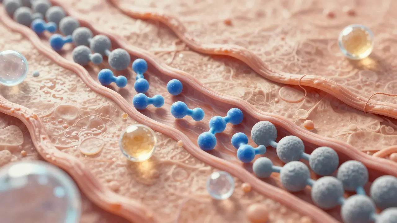 Mikroskopický pohled na rybí kolagen, jak obnovuje kůži a uklidňuje cévy.