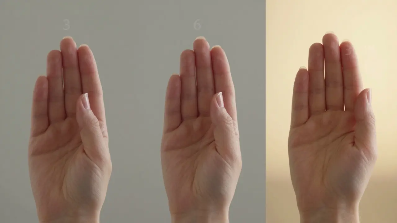 Vývoj nehtů během 90 dní: tři fáze růstu od krátkých k pevným a delším nehtům.