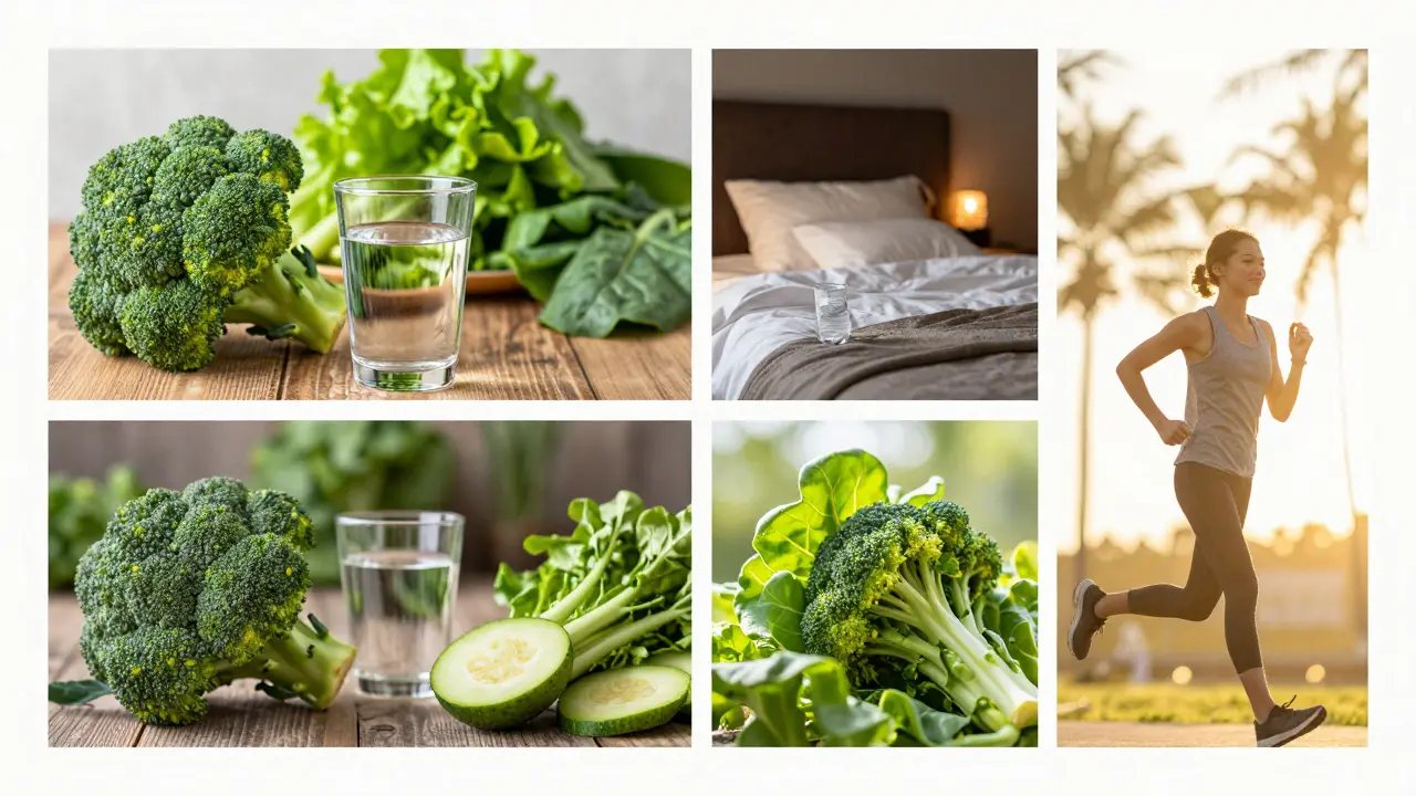 Zdravé návyky podporující detoxikaci – potraviny, voda, spánek