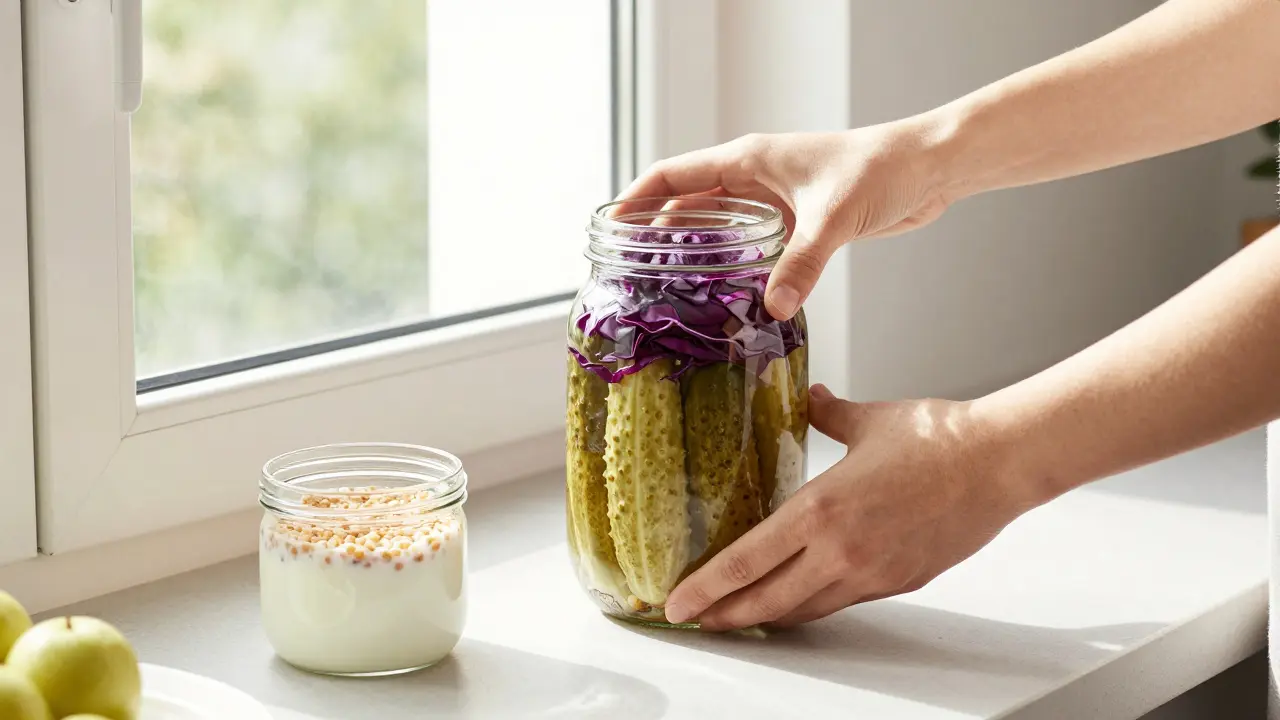 Domácí výroba fermentovaných potravin na okně