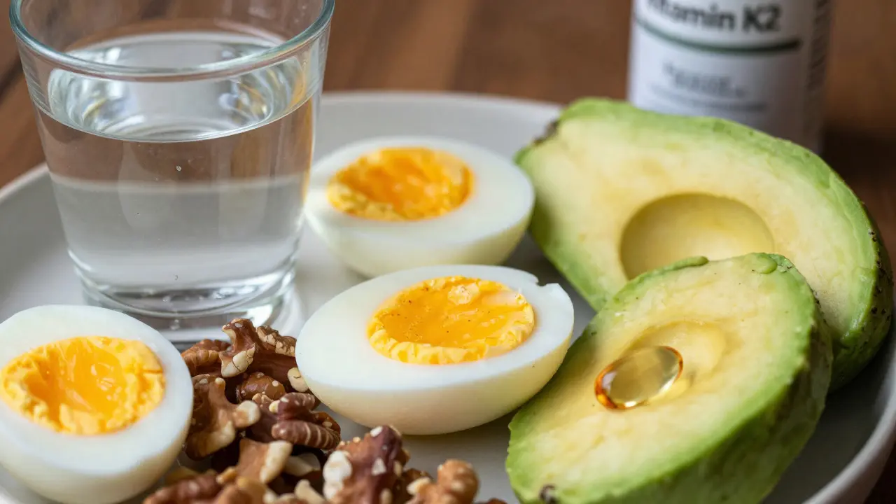 Snídaně s tuky a kapsle vitamínu D pro vstřebávání