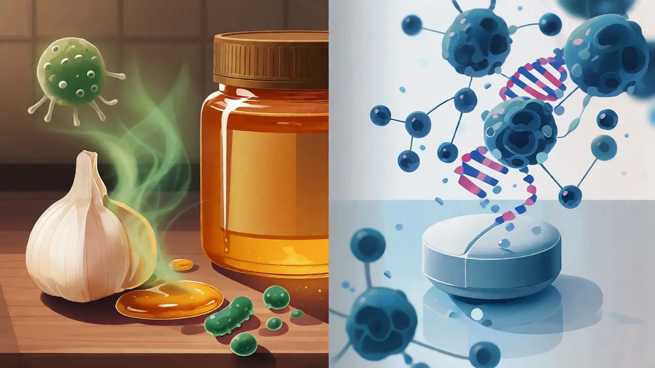 Porovnání přírodních antibakteriálních látek a antibiotik v akci