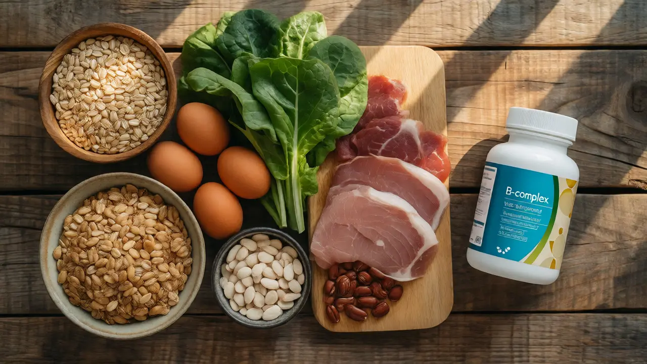 Potraviny bohaté na vitamíny B a doplňky stravy